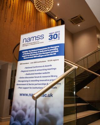 NAMSS Stairway and Banner
