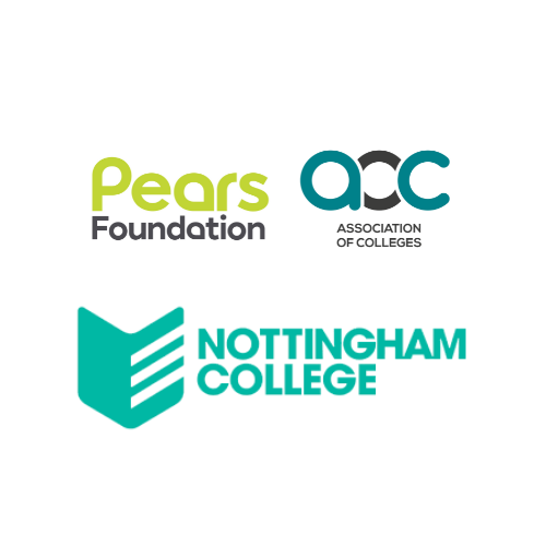 AoC & Nottingham Pears Foundation, AoC and Nottingham College logos